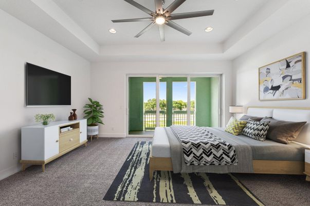 Bedroom, Interior, Recessed Lighting