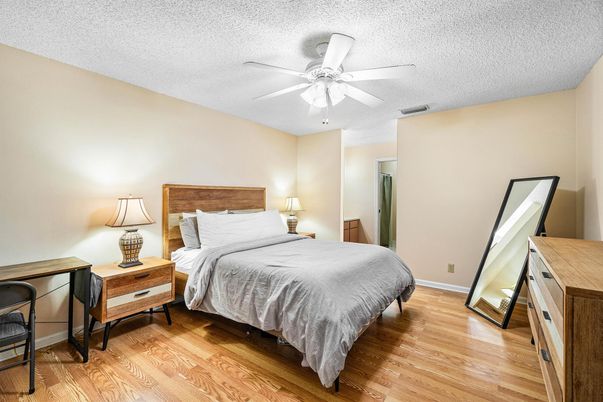 Bedroom, Interior, Wood Texture Flooring