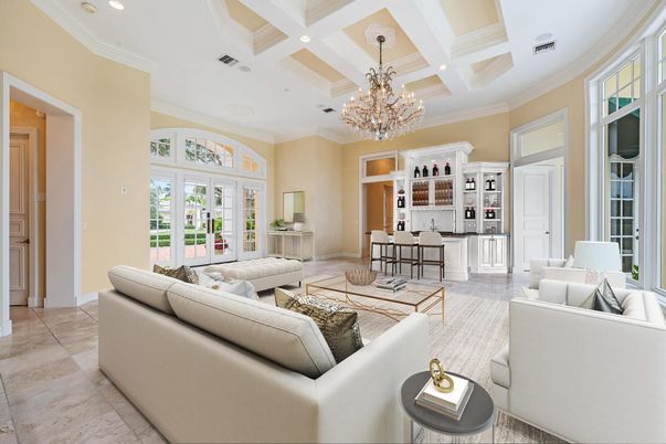 Chandelier, Dining room, Interior, Living room, Recessed Lighting