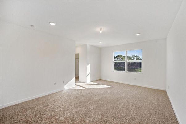 Empty room, Interior, Recessed Lighting