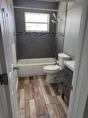 Bathroom, Interior, Wood Texture Flooring