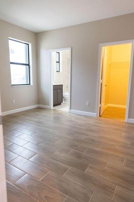 Bathroom, Empty room, Interior, Wood Texture Flooring