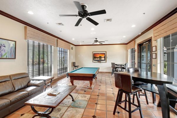 Billiard Table, Dining room, Game Room, Interior, Recessed Lighting