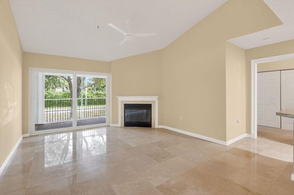 Empty room, Fireplace, Interior