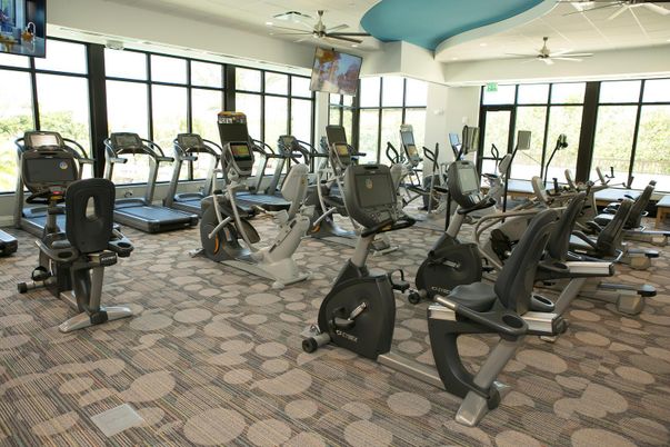 Fitness Equipment, Gym, Interior, Recessed Lighting