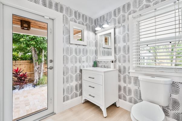 Bathroom, Interior, Wood Texture Flooring