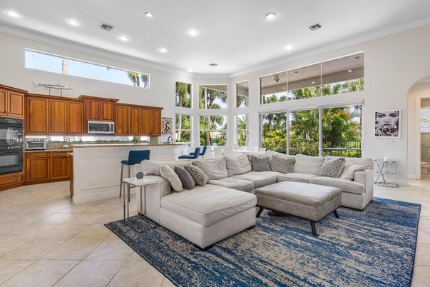 Interior, Kitchen, Living room, Recessed Lighting