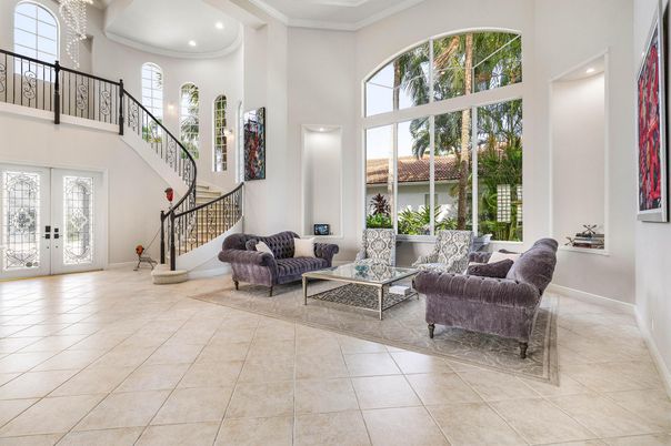 Interior, Living room, Recessed Lighting