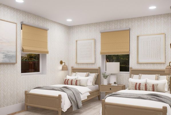 Bedroom, Interior, Recessed Lighting