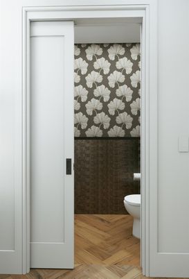 Bathroom, Interior, Wood Texture Flooring