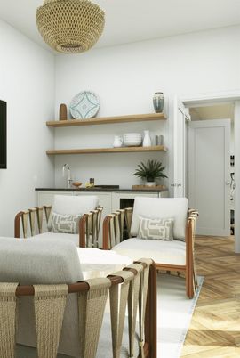Dining room, Interior, Wood Texture Flooring