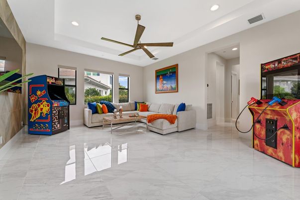 Interior, Living room, Marble, Recessed Lighting
