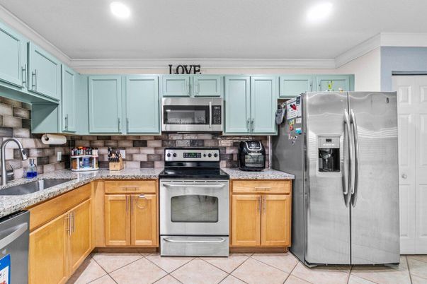 Interior, Kitchen, Recessed Lighting, Stainless Steel Appliances