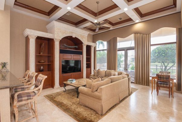 Interior, Living room, Recessed Lighting