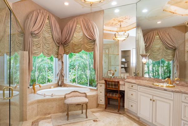 Bathroom, Glass Shower, Interior, Pendant Lights, Recessed Lighting