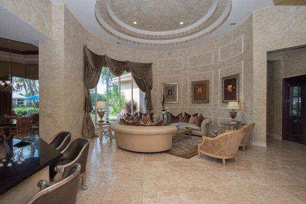 Dining room, Fireplace, Interior, Living room, Recessed Lighting