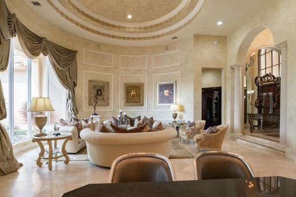 Interior, Living room, Recessed Lighting
