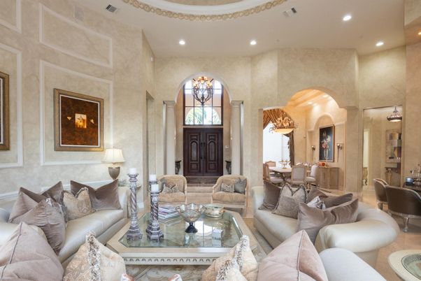 Chandelier, Dining room, Interior, Living room, Recessed Lighting