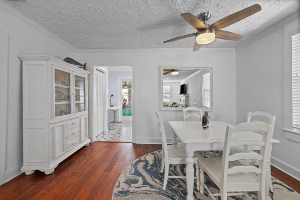 Dining room, Interior, Wood Texture Flooring