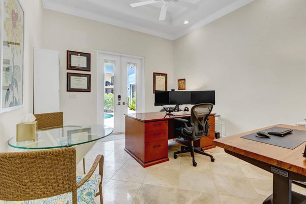 Home Office, Interior, Recessed Lighting