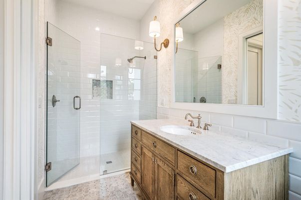 Bathroom, Glass Shower, Interior