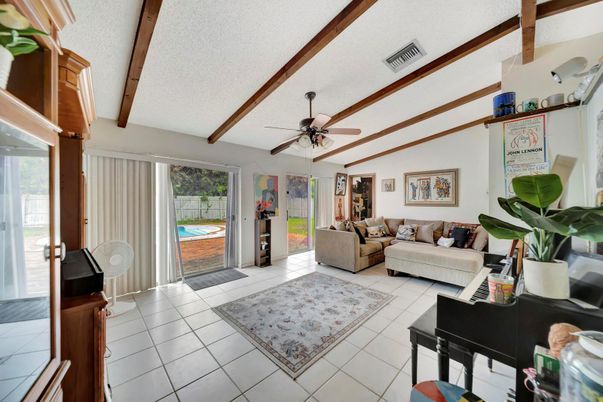 Interior, Living room, Wooden Beams