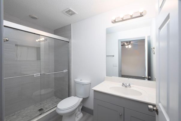 Bathroom, Glass Shower, Interior