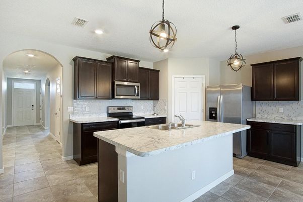 Interior, Kitchen, Pendant Lights, Recessed Lighting, Stainless Steel Appliances
