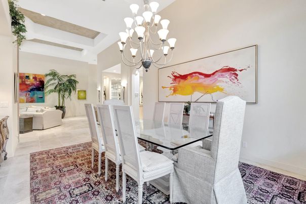 Chandelier, Dining room, Interior
