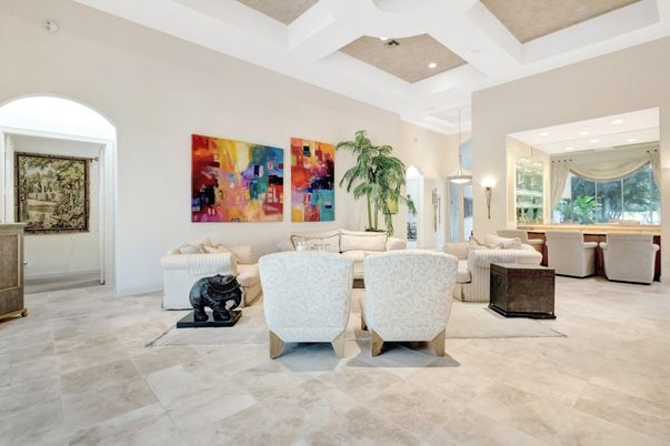 Interior, Living room, Recessed Lighting
