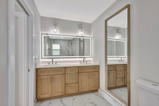 Bathroom, Dual Sink Vanities, Interior, Marble