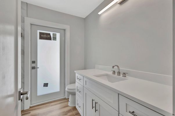 Bathroom, Interior, Wood Texture Flooring
