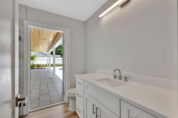 Bathroom, Interior, Wood Texture Flooring