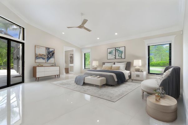 Bedroom, Interior, Recessed Lighting