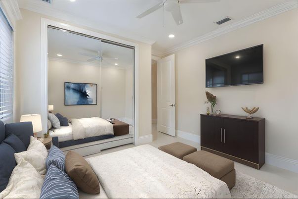 Bedroom, Interior, Recessed Lighting