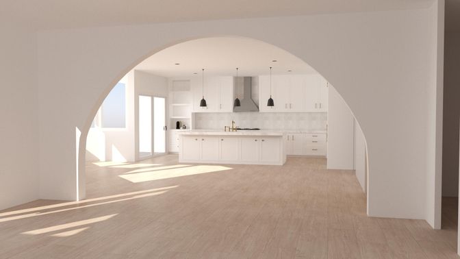 Interior, Kitchen, Pendant Lights, Recessed Lighting