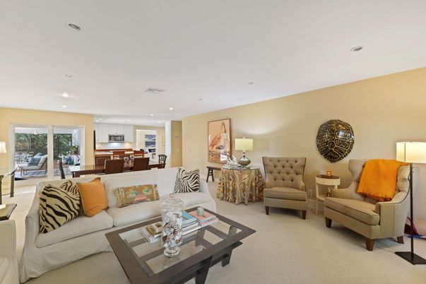 Dining room, Interior, Kitchen, Living room, Recessed Lighting
