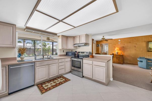Interior, Kitchen, Stainless Steel Appliances, Wooden Walls