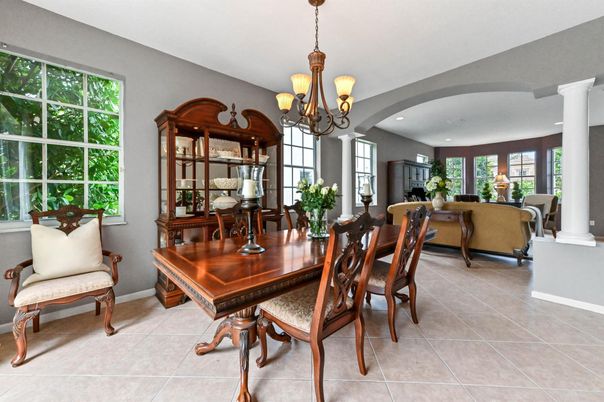 Chandelier, Dining room, Interior, Living room, Recessed Lighting