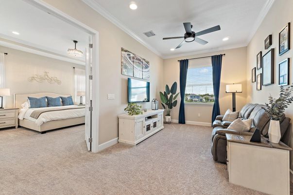 Bedroom, Interior, Recessed Lighting