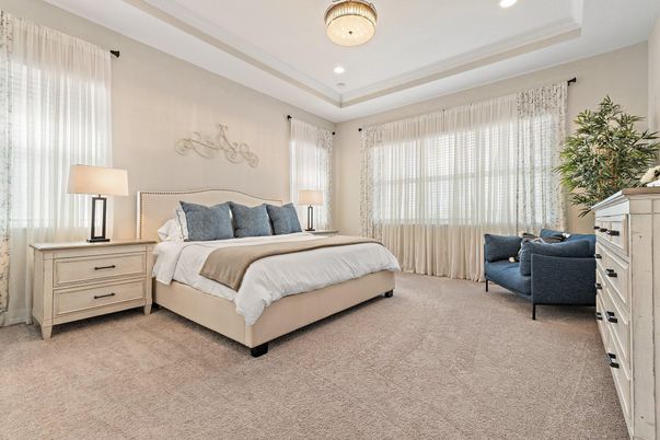 Bedroom, Interior, Recessed Lighting