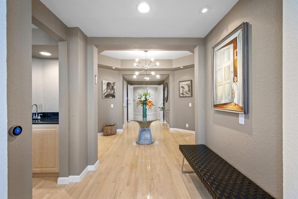 Interior, Pendant Lights, Recessed Lighting, Wood Texture Flooring