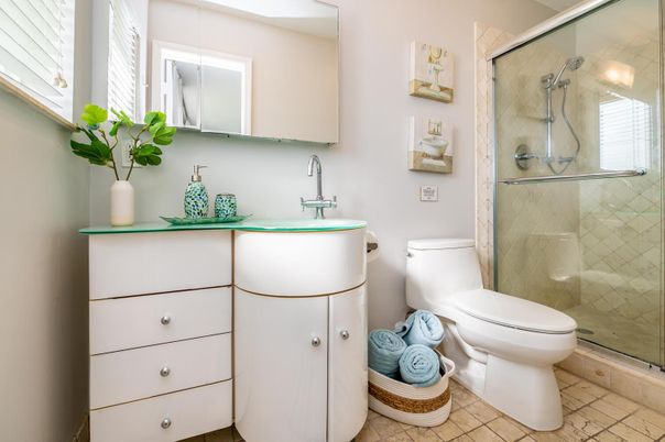 Bathroom, Glass Shower, Interior