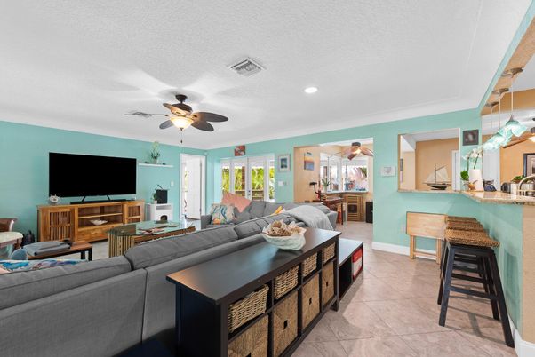 Interior, Living room, Recessed Lighting