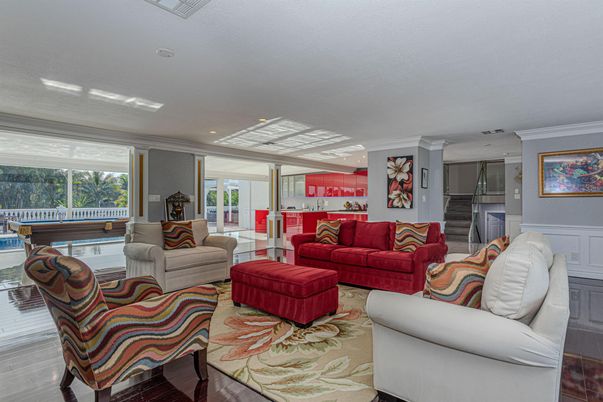 Interior, Living room, Recessed Lighting