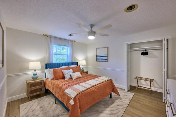 Bedroom, Interior, Wood Texture Flooring