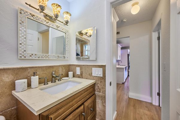 Bathroom, Interior, Wood Texture Flooring