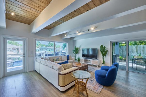 Interior, Living room, Wooden Ceilings, Wood Texture Flooring