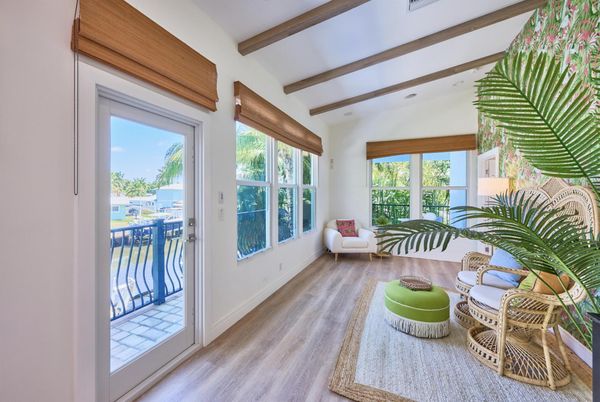 Interior, Living room, Recessed Lighting, Wooden Beams, Wood Texture Flooring