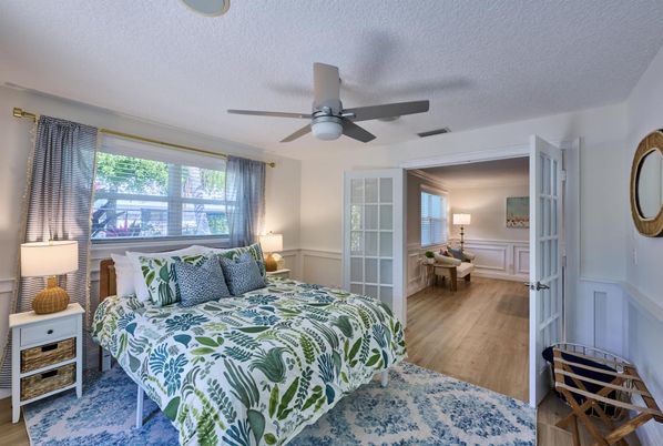 Bedroom, Interior, Wood Texture Flooring